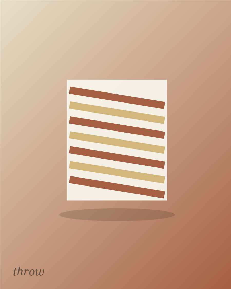Generated patterned throw visual